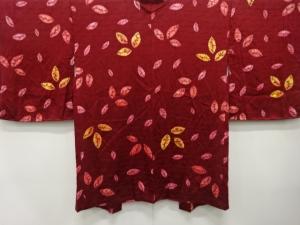 未使用品　絞り　葉模様　長羽織